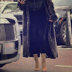 Yeezy Season Style lace up boots